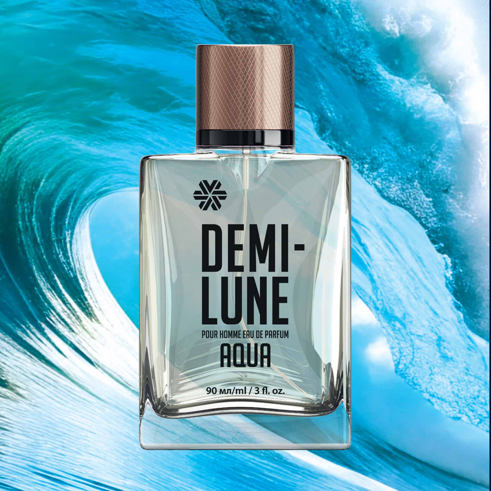 Demi-Lune Aqua, Парфемска вода за мажи 90 ml - Image 2