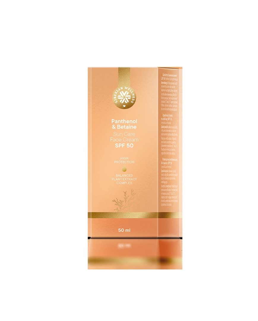 Siberian Wellness кремa за лице со заштитен фактор SPF 50 (висока заштита), 50 ml